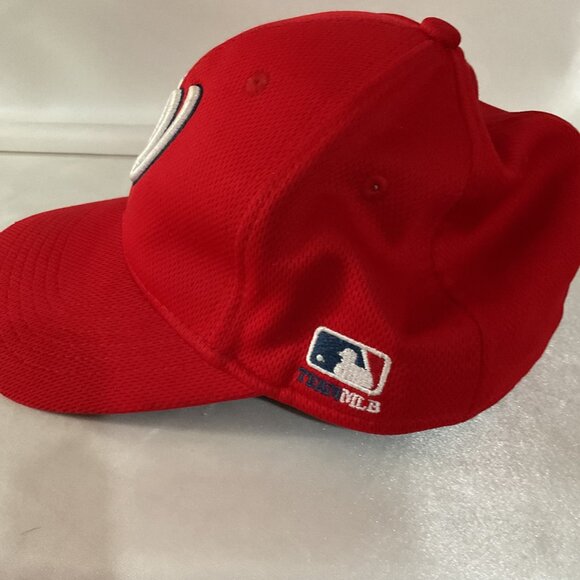 Washington Nationals Youth MLB Red Adjustable Baseball Cap With Embroidered Lo - Picture 2 of 6